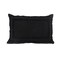 Laddha Home Designs 24" Black Solid Tufted Lumbar Throw Pillow